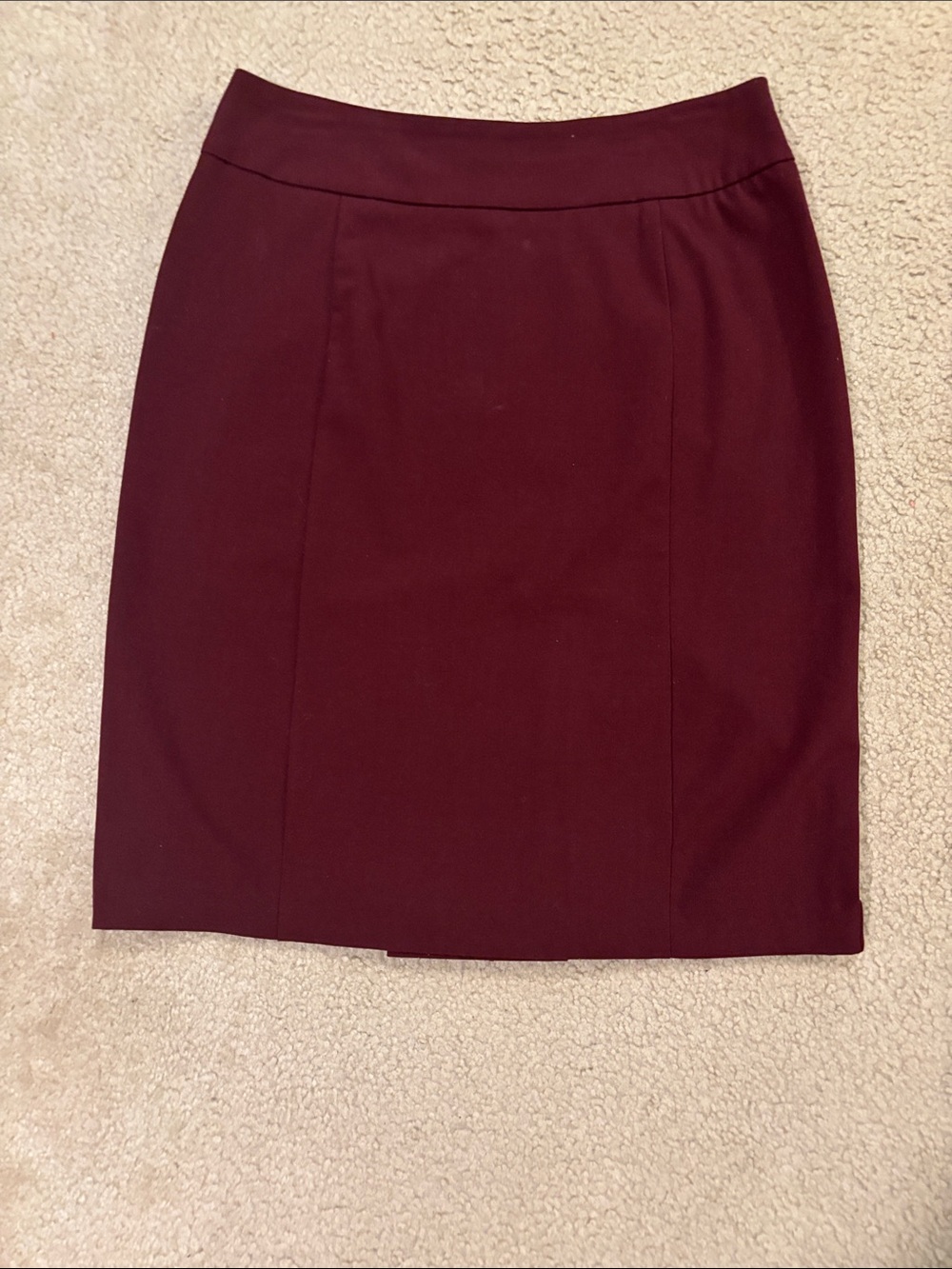 New York & Company Deep Wine Pencil Skirt
